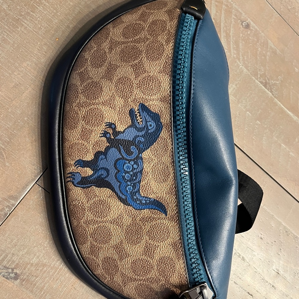 COACH X ZHU JING YI REXY SIGNATURE WAIST BAG BUM PACK LEATHER DESIGNER NEW RARE